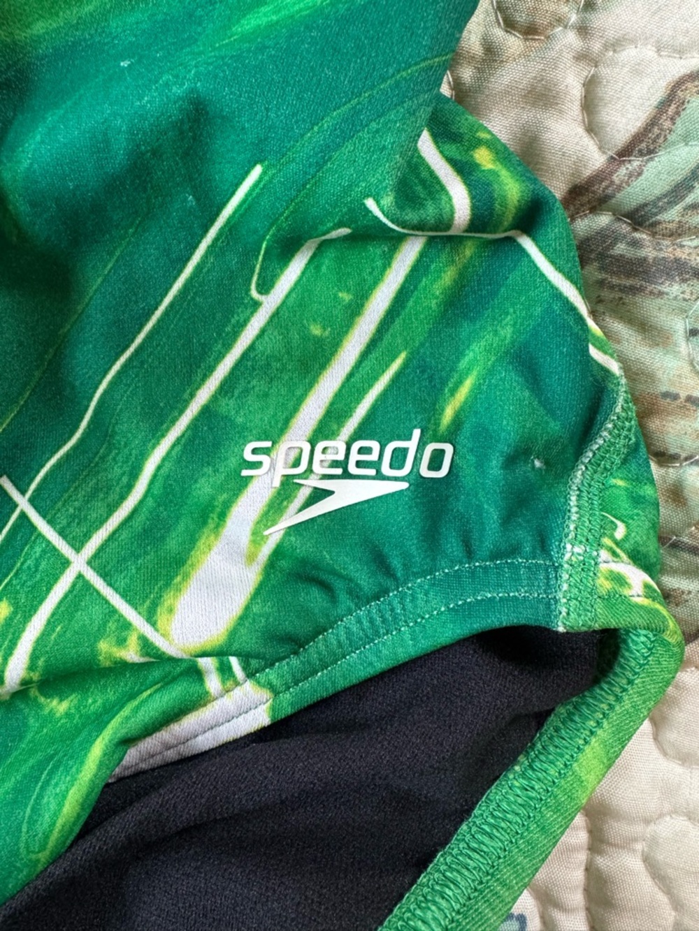 Speedo Abstract Print One-Piece Swimsuit - Picture 5 of 8